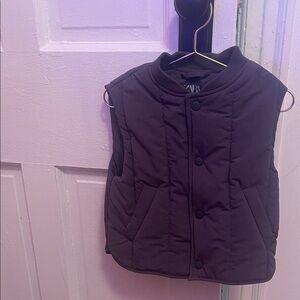 Zara Dark Quilted Vest